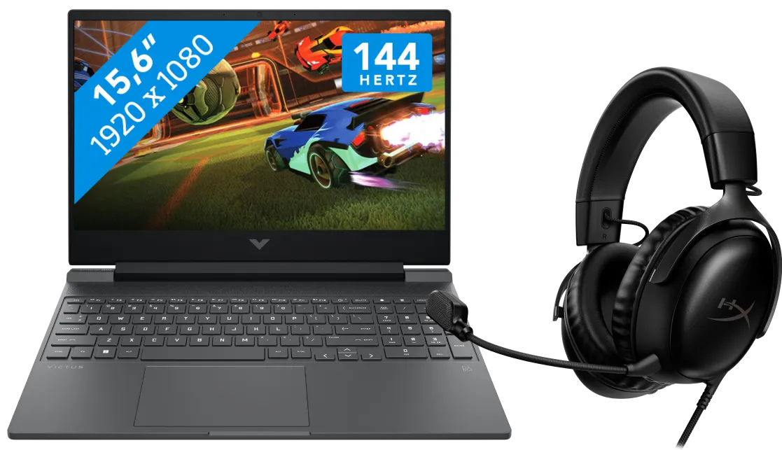 HP VICTUS 15-fa2975nd + HyperX Cloud III Wired Gaming Headset