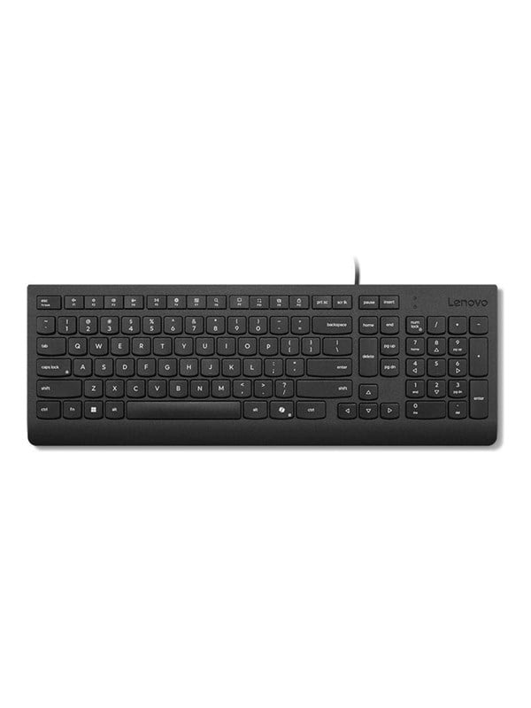 Lenovo Essential - keyboard - QWERTY - US English - black Input Device - Toetsenbord - Engels (VS) - Zwart