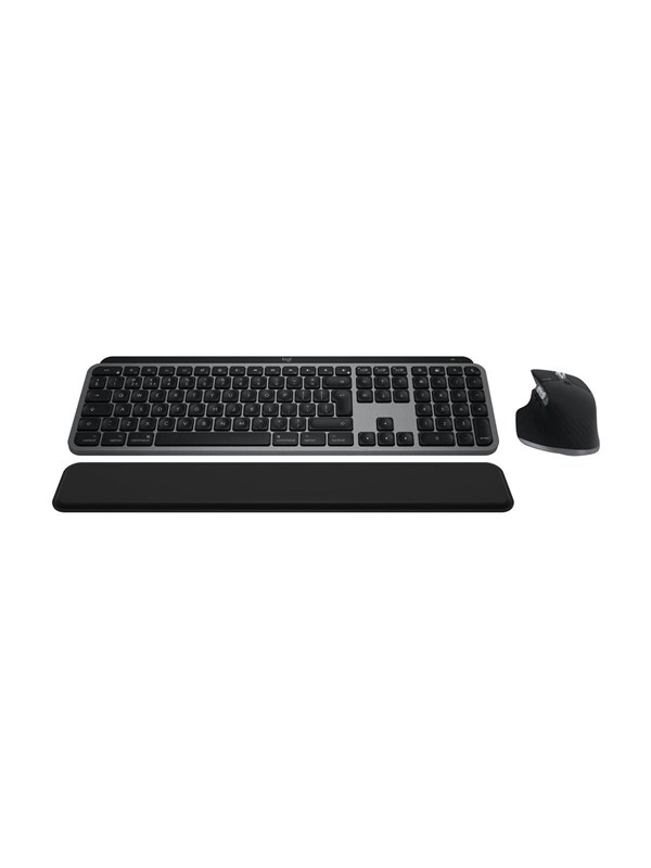 Logitech Master Series MX Keys S Combo for Mac - Keyboard and mouse set - Zwitsers - Zwart