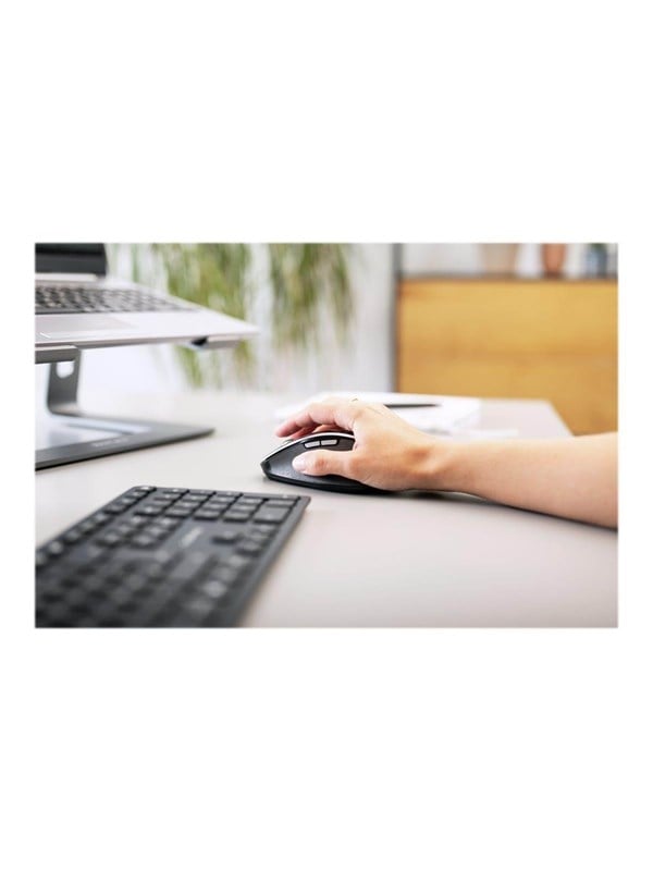 Cherry DW 9500 SLIM - Keyboard and mouse set - Belgium - Grijs