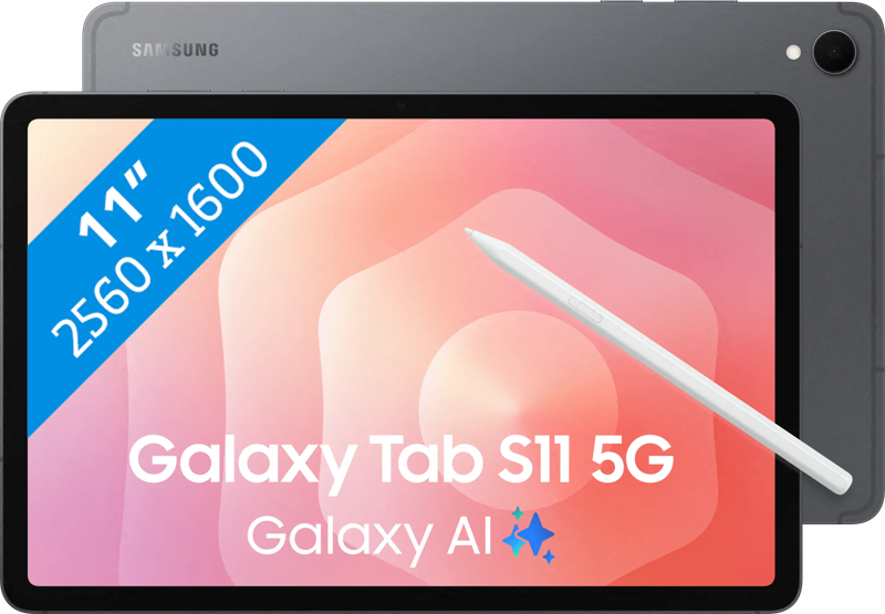 Samsung Galaxy Tab S11 11 inch 512GB Wifi + 5G Grijs