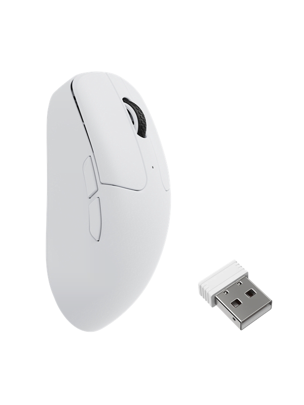 Keychron M2 Ultralight 55g Wireless 8K - Gaming muis - Optisch - 5 knoppen - Wit