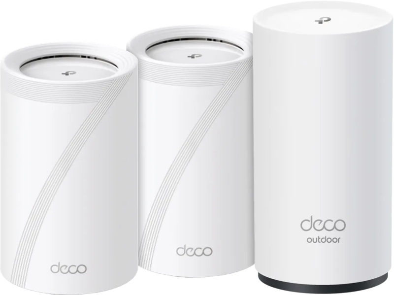 TP-Link Productnaam  Deco BE65 WiFi 7 Mesh 2-pack + Deco BE25 Outdoor