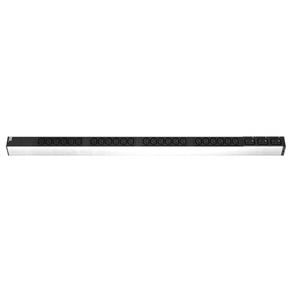 Bachmann 800.1657 19 inch Stekkerdoos voor patchkast 1 HE Apparaatcontactdoos C19 16A Meerdere kleuren