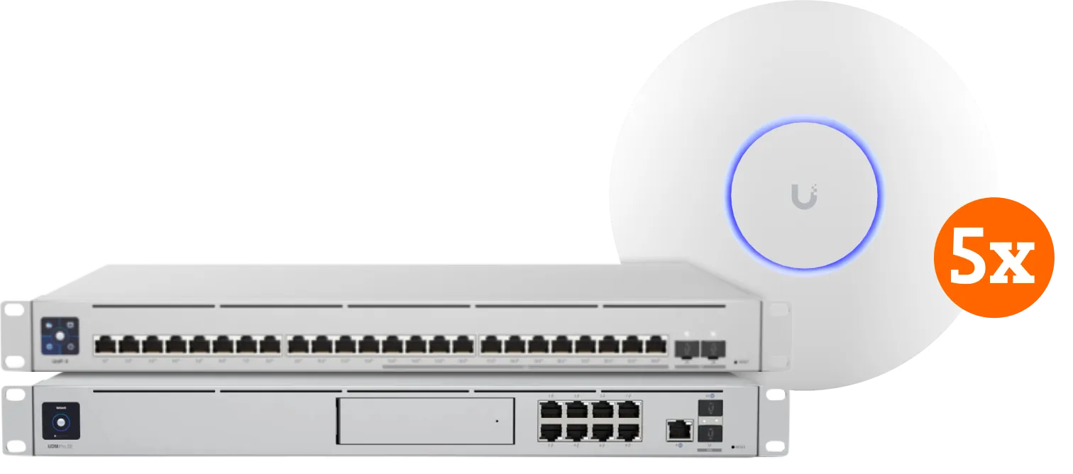 Ubiquiti Startpakket topklasse voor internet in een groot bedrijf