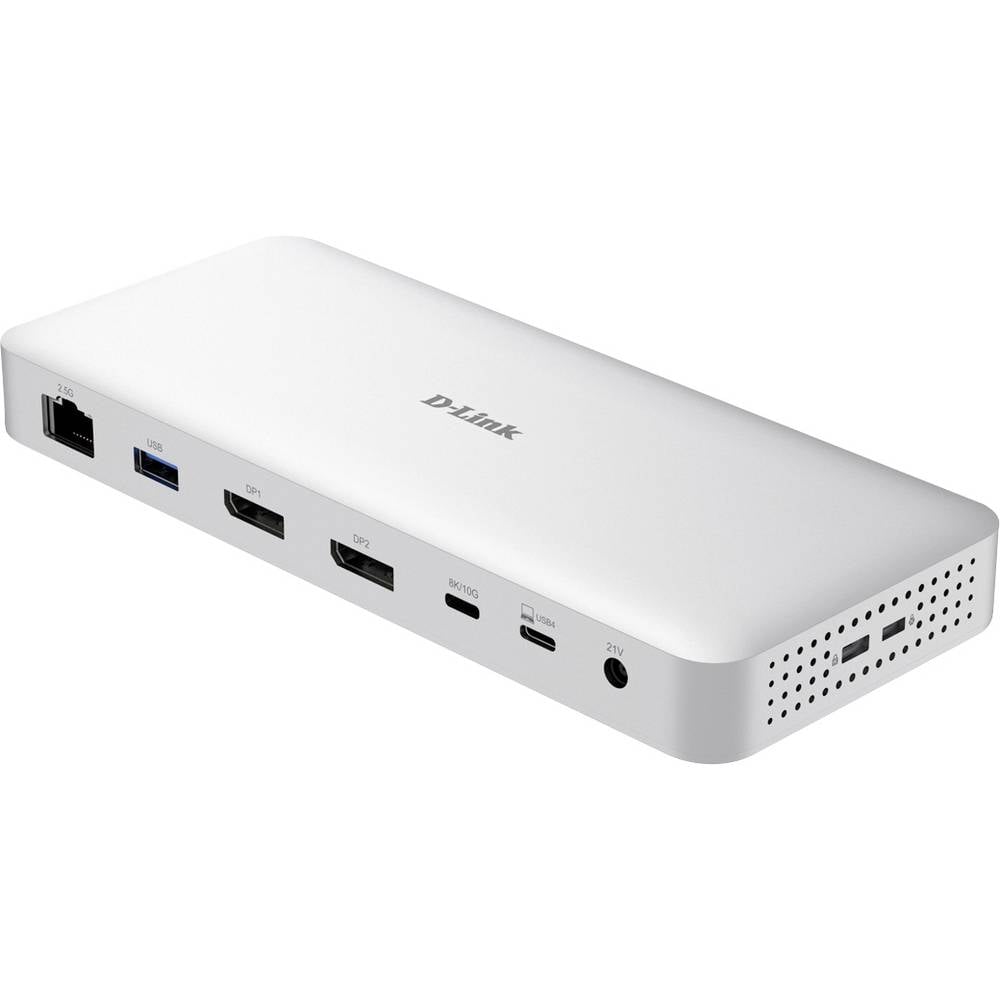 D-Link DUF-901/E USB-C dockingstation Ondersteunt 8K@30 Hz (1x) / 4K@30Hz (2x), Incl. Kensington-slot