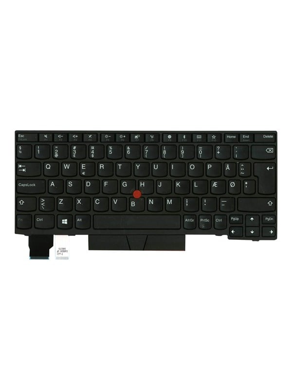 Lenovo Lite-On - Notebook replacement keyboard - Deens - Zwart