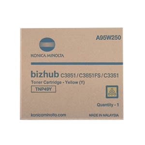 Konica-Minolta Konica Minolta TNP-49Y (A95W250) toner cartridge geel (origineel)