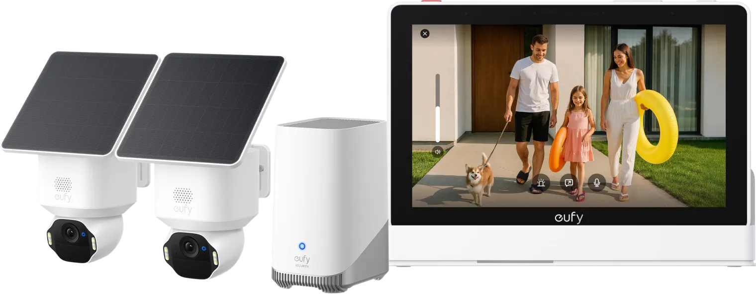 Eufy SoloCam E42 Duo Pack + HomeBase 3 + Smart Display E10