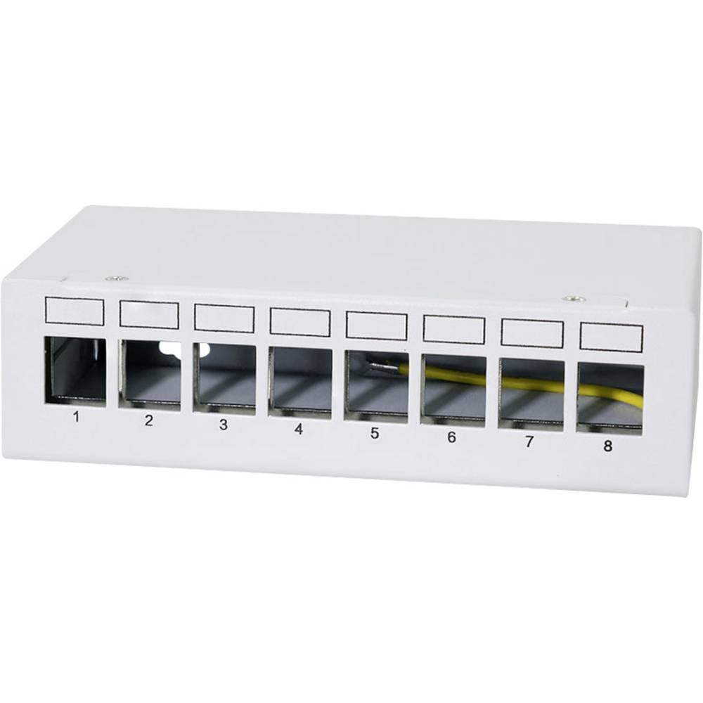 LogiLink NK4092 Patchpaneel CAT 6A Grijs-wit (RAL 7035)