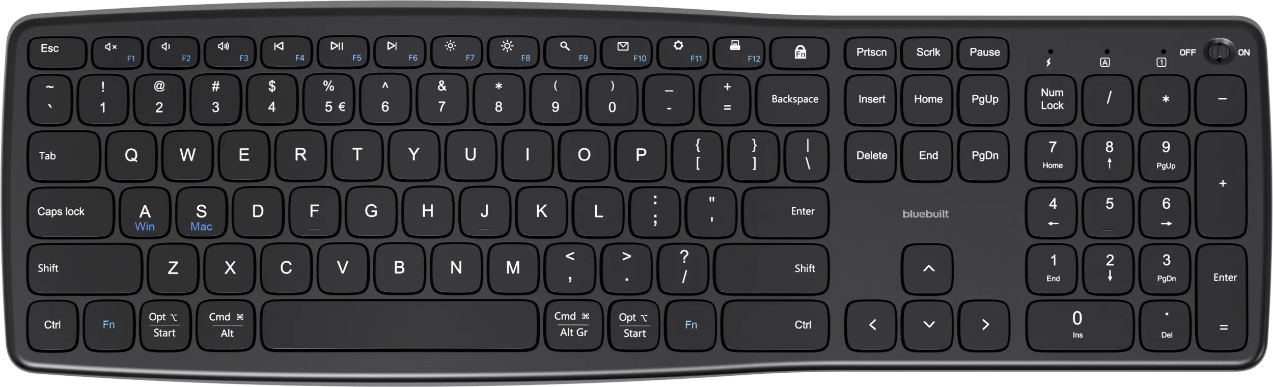 BlueBuilt Draadloos USB Toetsenbord QWERTY