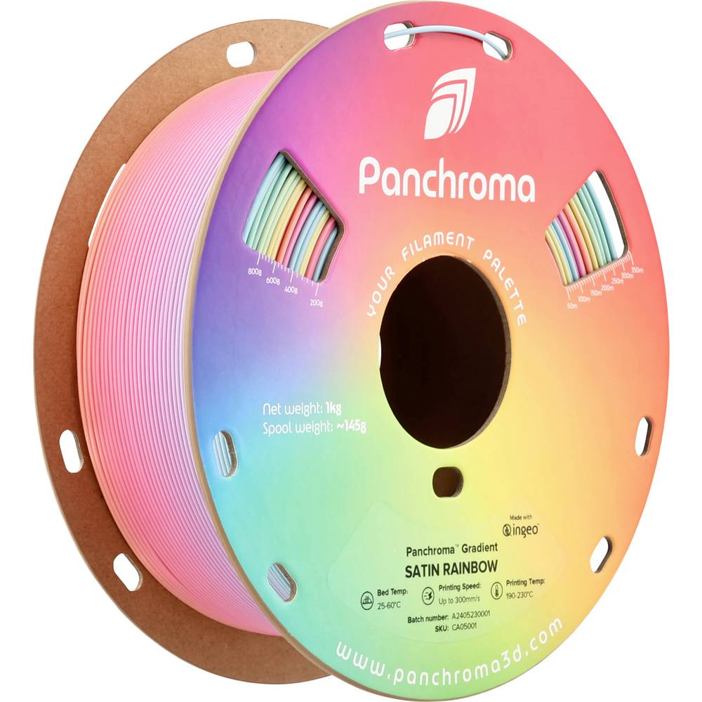 Polymaker CA05001 Panchroma™ Gradient Satin Filament PLA kunststof Meerkleurig, Gesatineerd 1.75 mm 1000 g Regenboog 1 stuk(s)