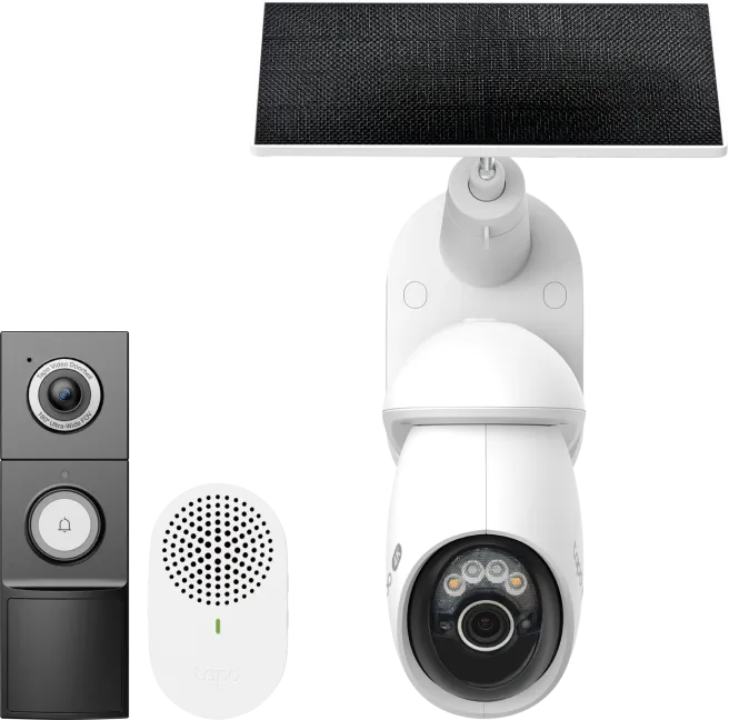 TP-Link Tapo C660 Solar Kit + D235 Smart Battery & Wired Doorbell