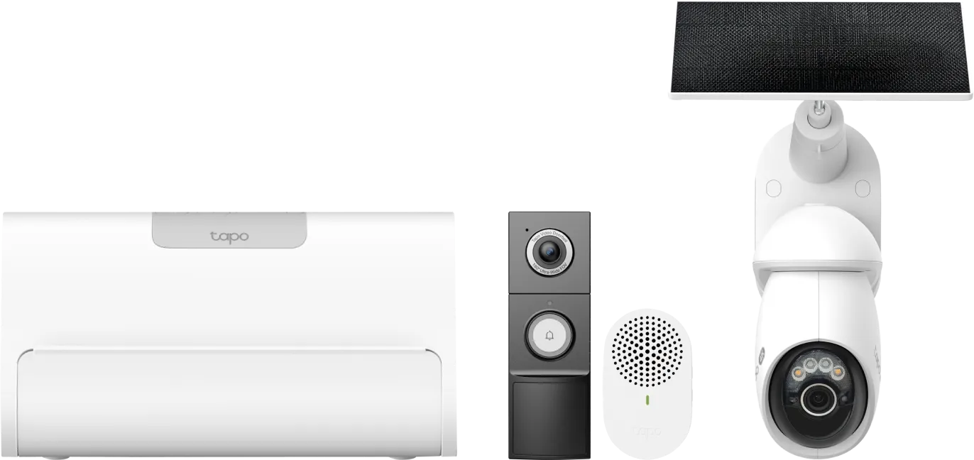 TP-Link Tapo C660 Solar Kit + D235 Smart Battery & Wired Doorbell + H500 Smart HomeBase