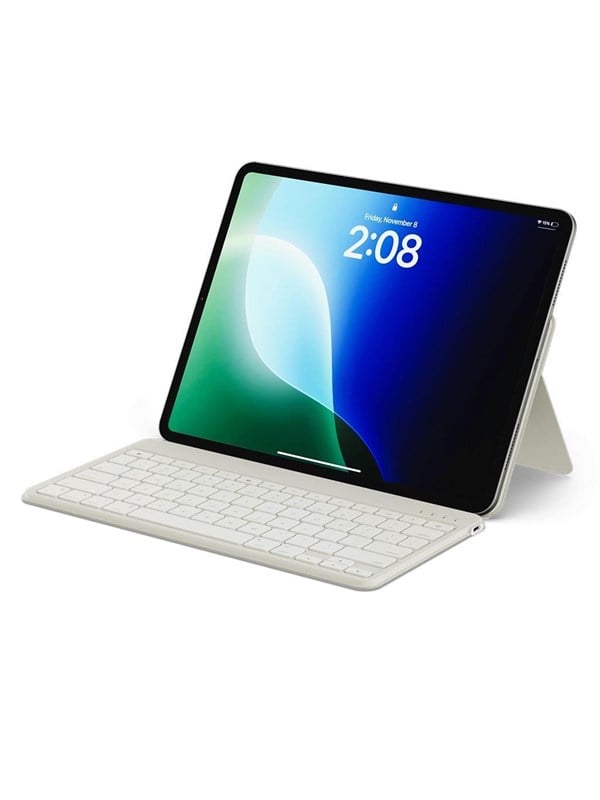 Satechi OntheGo Bluetooth Keyboard with Stand for Flexible Typing - Toetsenbord - Engels (VS) - Tan