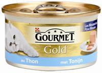 GOURMET Gold Mousse Tonijn kattenvoer 1 tray (24 blikken)