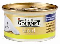 GOURMET Gold Mousse Kip kattenvoer 1 tray (24 blikken)