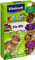 Vitakraft Kräcker Trio-Mix Kaninchen - Gemüse, Nüsse & Heidelbeeren