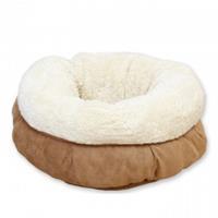 Afp Lambswool Donut Bed Tan 45 x 45 x 25 cm