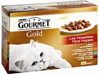 Gourmet Gold 12-Pack Feine Snacks in Sauce Katzenfutter 96 x 85 gram