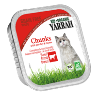 Yarrah Biologisch Kattenvoer Chunks Met Kip En Rund (100g)