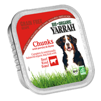 Yarrah Biologisch Hondenvoer Chunks Met Kip En Rund (150g)