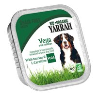 YARRAH Bio-Nassfutter für ausgewachsene Hunde, Hagebutte, vegetarisch, getreidefrei, 150 g