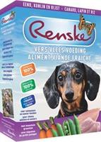 renske Vers Eend en Konijn hondenvoer 395 gr 1 tray (10 x 395 gram)