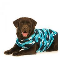 Suitical Recovery Suit Hund - XS - Blau Camouflage
