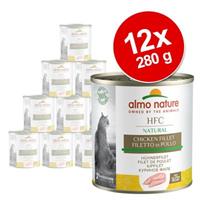 Almo Nature HFC Natural Kip & Garnalen 280 gr Per 12