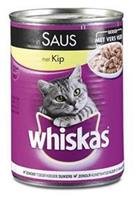 Whiskas Kattenvoer Nat Kip in Saus 1+ Jaar 400 g