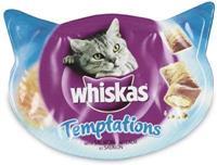 Whiskas 8x  snack temptations zalm