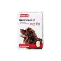 Beaphar Wormmiddel All-in-One (17,5 - 70 kg) hond 2 Tabletten