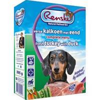 Renske Vers Kalkoen en Eend hondenvoer 1 tray (10 x 395 gram)
