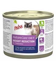 Prins NatureCare Diet Weight Reduction & Diabetic Nassfutter Katze 1 Palette ( 6 x 200 gr)
