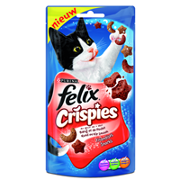 felix Crispies Rund & Kip kattensnoep 45 gram