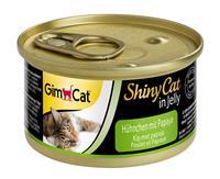 gimcat ShinyCat in Jelly - Kip met Papaya - 24 x 70 gram