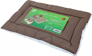 Ligkussen Cozy Duo bruin/wit 75x47 cm - Gebr de boon