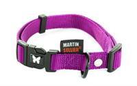 Martin sellier halsband nylon paars verstelbaar 45-65CM