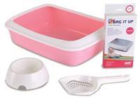Savic Iriz Starter Kit Litter Tray 42x31x12.5cm Pink/White