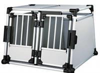 Trixie transportbox dubbel aluminium