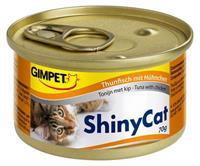 GimCat ShinyCat in Jelly - Thunfisch mit Huhn - 24 x 70 g