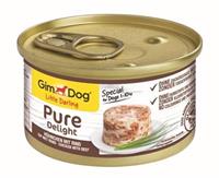Gimdog Pure Delight - Kip met Rund - 12 x 85 gram