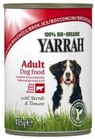Yarrah 12x  dog blik brokjes vlees in saus met brandnetel en tomaat