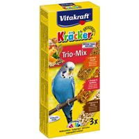 Vitakraft Kräcker Trio-Mix Wellensittich - Honig, Orange & Popcorn