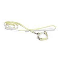 Beeztees Puppy Halsband & Lijn - Geel (20-30 cm)