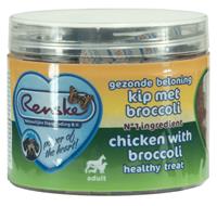 renske Gezonde beloning Hartjes - Kip met Broccoli hond 100 gram