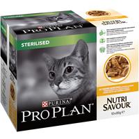 Proplan Pro Plan Cat NutriSavour - Sterilised - 10 x 85 g zakjes