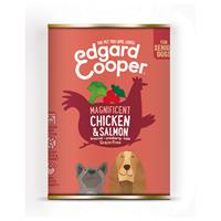 Edgard-cooper Blik Vers Vlees Senior Kip en Zalm 400 gr
