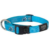 rogz Hondenhalsband Turquoise Paws